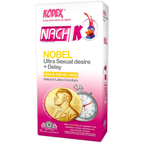 خرید کاندوم تاخیری تحریک کننده خاردار حلقوی NACH KODEX NOBEL